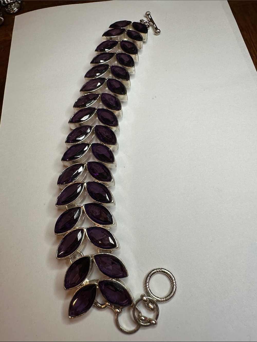 Stunning Purple Link Bracelet